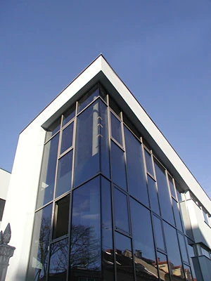 Verglaste Ecke